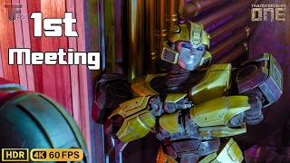 Optimus And Bumblebee - First Meeting 4K Hdr 60Fps Transformers One Orion Pax, D16 Meet B127