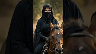 Arab Girl Horse Riding