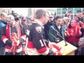 Sens Playoff Flag Raising