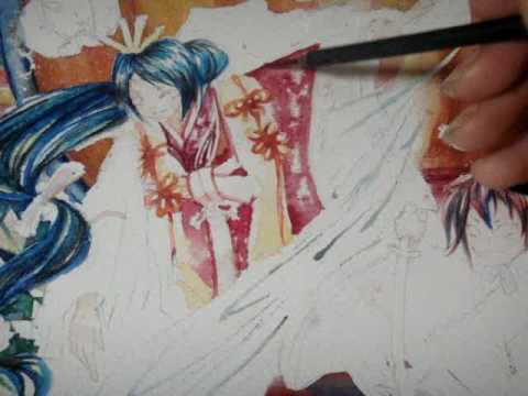 お雛様とお内裏様描いてみた お雛様とお内裏様描いてみた