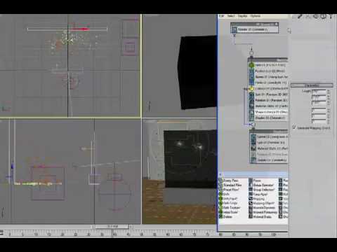 3DS Max Tutorial - Broken Glass - Pflow shape instance - part 2