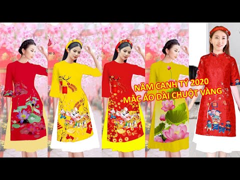 ÁO DÀI CÁCH TÂN 2020 mặc tết Sang Trọng Cao Cấp rực rỡ ngày xuân. Rất Đẹp Xem ngay