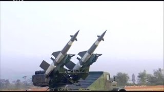 Kctv - North Korea Upgraded Sa-2 & Sa-3 Anti-Aircraft Missiles Live Firing Tests 480P