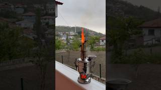 Köyde Yağmurlu Bir Havada Kahvaltıya Semaverde Çay