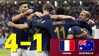 Fransa Avustralya 4-1 Maç Sonucu 2022 Fifa Dünya Kupası Katar Fransa Avustralya Maç Özeti Sondakika