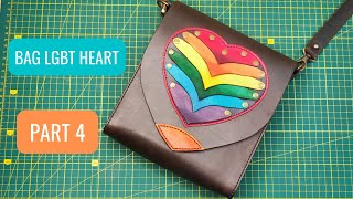 Diy Multifaceted Leather Bag. Part 4 - Replaceable Lid Lgbt Heart