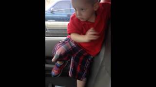 Little Boy Twerking In Car