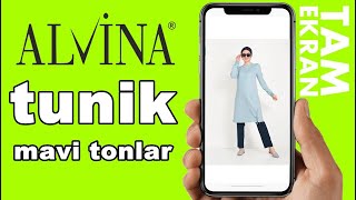 Alvina 2020 Tunik Modelleri İlkbahar Yaz Sezonu Mavi Lacivert Renkler