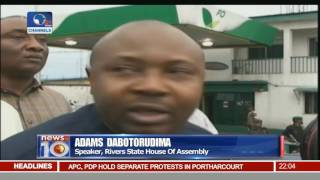 News@10: APC, PDP Storm Port Harcourt Street In Separate Demonstrations 17/11/16 Pt.1