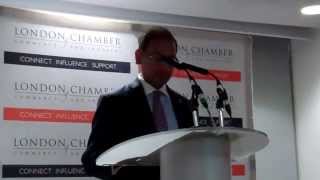 Vijay Goel speaking at the Asian Business Association Diwali Reception 2015