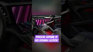 Elektrikli Porsche Cayenne Dev Ekranla Geliyor