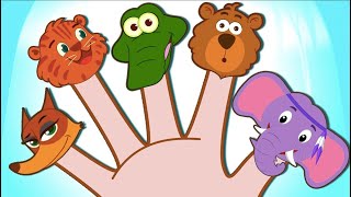 Learn Animals - Wild Animals Finger Family Finger Family Rhymes Collection By Nursery Rhymes Club