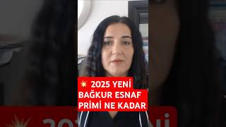 2025 Yeni̇ Esnaf Bağkur Pri̇mi̇ Ne Kadar