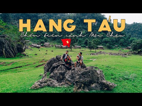 LÀNG NGUYÊN THỦY - HANG TÁU || TIÊN CẢNH MỘC CHÂU || Dế Mèn Du Ký #DMDK