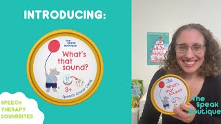 What’s That Sound? Speech Sound Cues