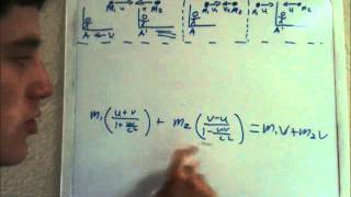 Special Relativity 3: Derivation of Relativistic Momentum and Mass Part 1