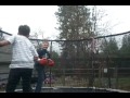 Big B vs Crazy J, Trampoline Match