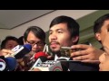 Sarangani Rep. Manny Pacquiao on proposed Bangsamoro Basic Law