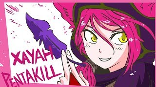 XAYAH PENTAKILL | League of Legends