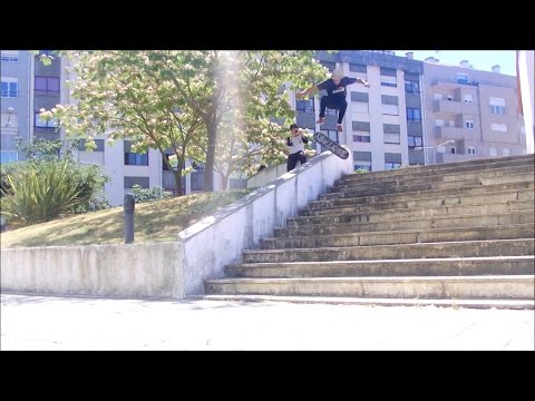 Double Kickflip Boardslide A Handrail!?