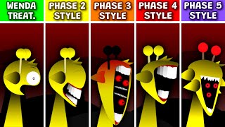 Sprunki Wenda Treatment Vs Phase 2 Style Vs Phase 3 Style Vs Phase 4 Style Vs Phase 5 Style