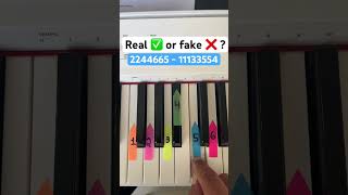 Real Or Fake ? Piano Tutorial Challenge