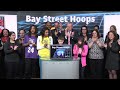 Bay Street Hoops opens Toronto Stock Exchange, February 18, 2014.