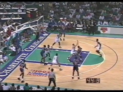 Greg Anthony's Euro Sidestep vs. Hornets (1993) - YouTube