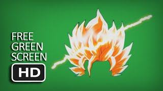 Free Green Screen - Super Saiyan [With Sound]