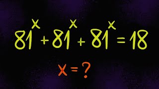 Nice Exponent Math Simplification | Find the Value of X