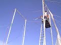 Flying splits trapeze catch - no safety lines