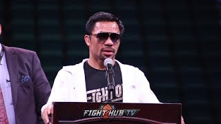 MANNY PACQUIAO’S IMMEDIATE REACTION TO SPLIT DECISION WIN OVER KEITH THURMAN