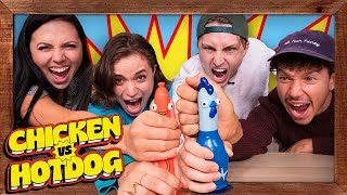 This Flip It and Stick It Game Gets CRAZY | Board AF: Chicken vs. Hot Dog