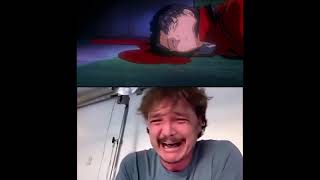 Pedro Pascal crying end of evangelion.