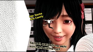 Giantess Game After School Shrinking Adventure Demo Climbing Natsumi-Chan Smelly Mountain Socks