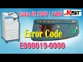 Error Code E000019-0000 Canon IR 3300