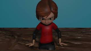 Penny Forrester Bolt Sinking In Quicksand Mud Made In Blender