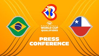 LIVE - Brazil v Chile - Press Conference | FIBA Basketball World Cup 2023 - Americas Qualifiers