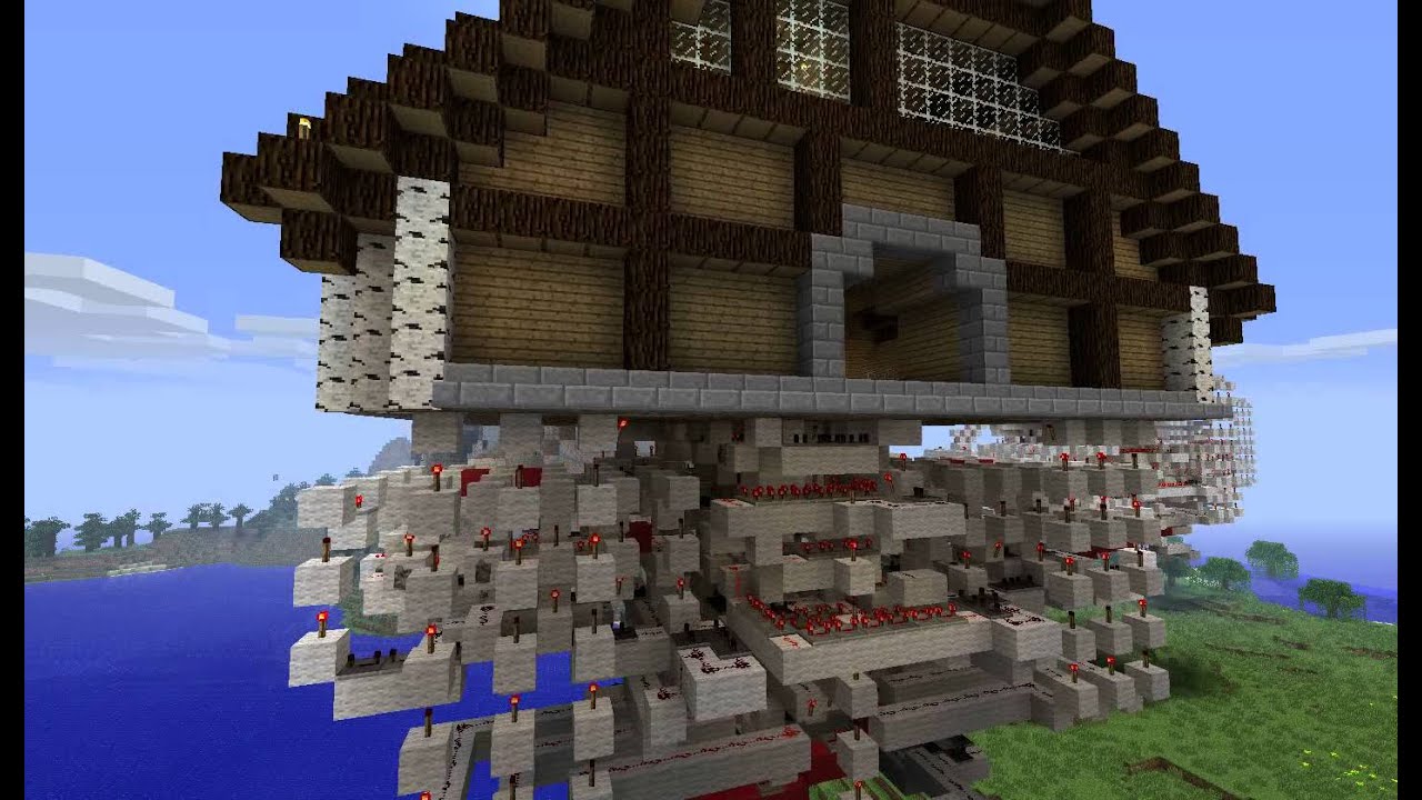Minecraft - V3 0 5x5 Piston Door - With Schematics