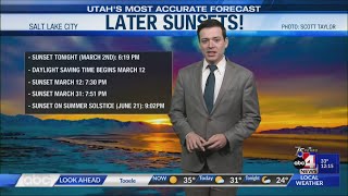 Later sunsets on the horizon ahead of daylight savings time