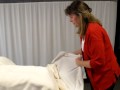 Pregnancy Massage: Side-lying Positioning, Bolstering, and Draping