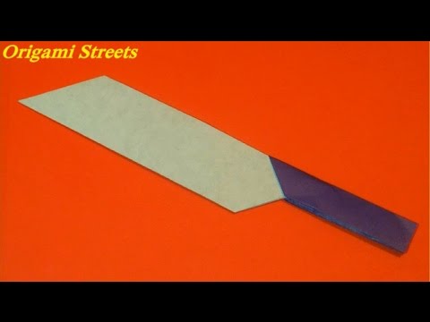 Поделки с бумаги как сделать нож Поделки с бумаги как сделать нож