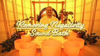 Remove Negative Energy Now - 99.9% Quartz Crystal Singing Bowl Cleansing Sound B