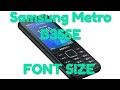 Samsung Metro XL B355E _ Font size Large