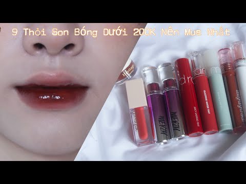 TOP 9 CÂY SON BÓNG DƯỚI 200K NÊN MUA NHẤT | Merzy, Romand, Lilybyred, Eglips, Dasique | Yeah I’m Lio