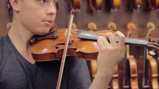 English Violin C. 1900 Violin Demonstration