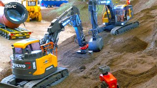 BEST OF RC TRUCKS AND CONSTRUCTION MACHINES/ VOLVO RC DIGGER DUO/ SWISS SCALE RC
