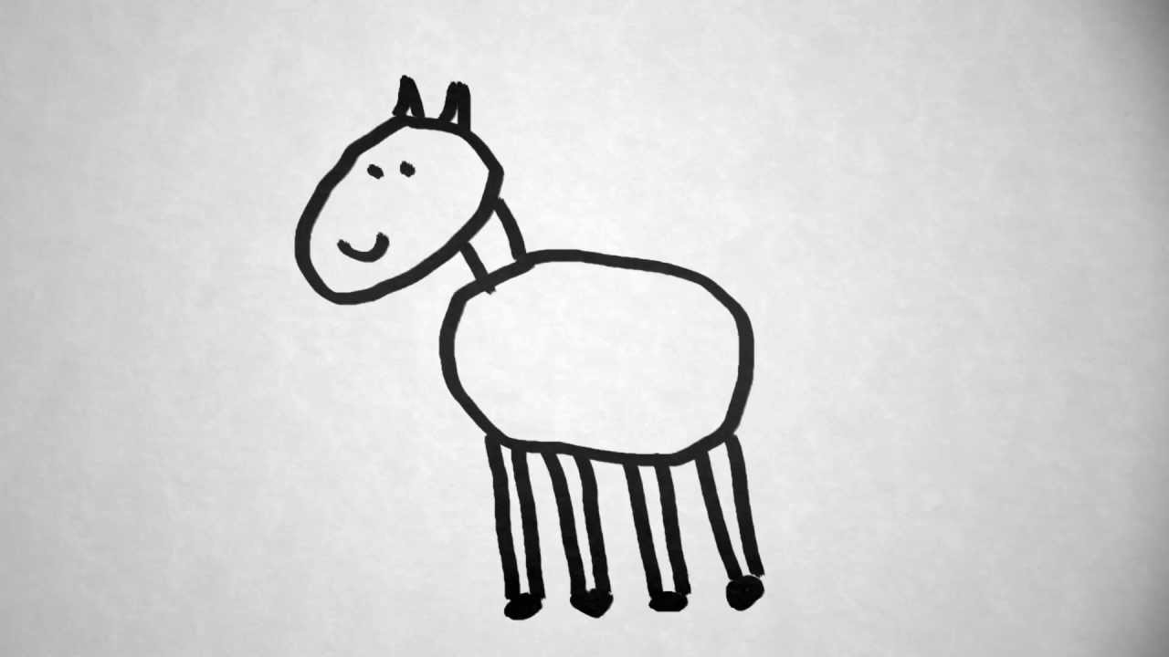 How To Draw A Horse - In 5 easy steps!!! [LGS] - YouTube