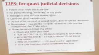 Snoqualmie Review of Quasi-Judicial Land Use Law and Procedures 2017 07 17 4 of 6