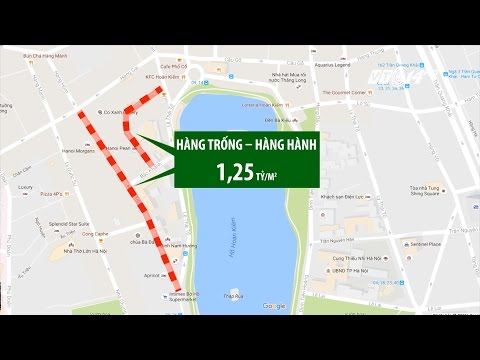 (VTC14)_Đất mặt phố đắt nhất Hà Nội: Giá 1,3 tỷ đồng/1m2